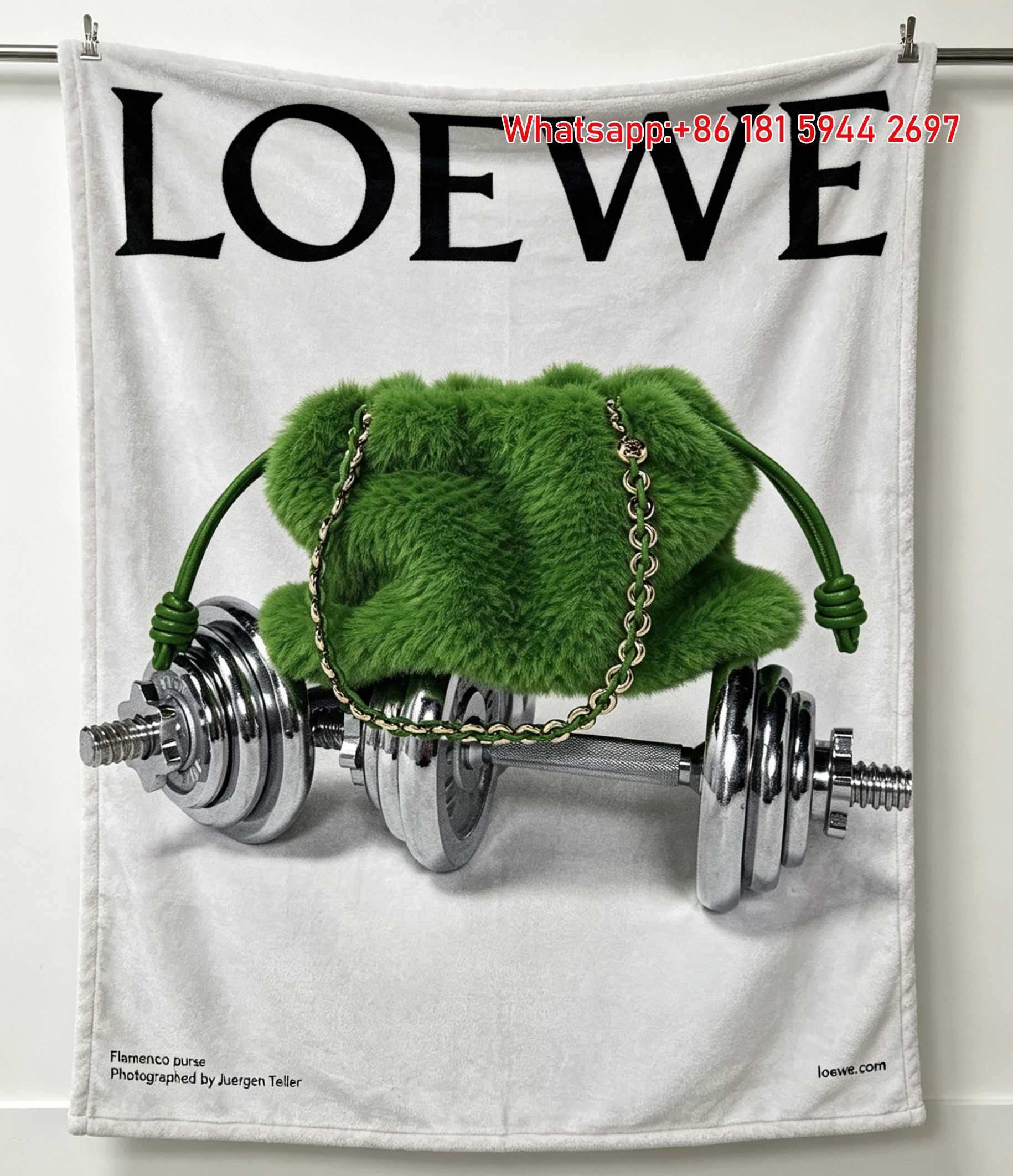 LOEWE Crafted World Print Flannel Throw Blanket L177